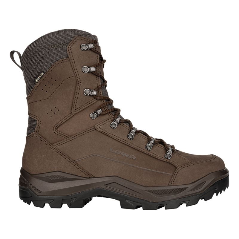 LOWA Boots Men's Renegade II N GTX Hi TF-Dark Brown